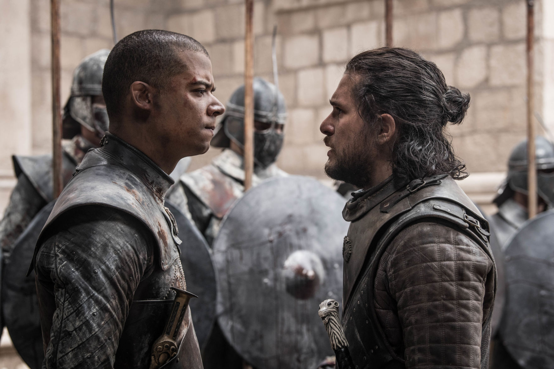 Grey Worm and Jon